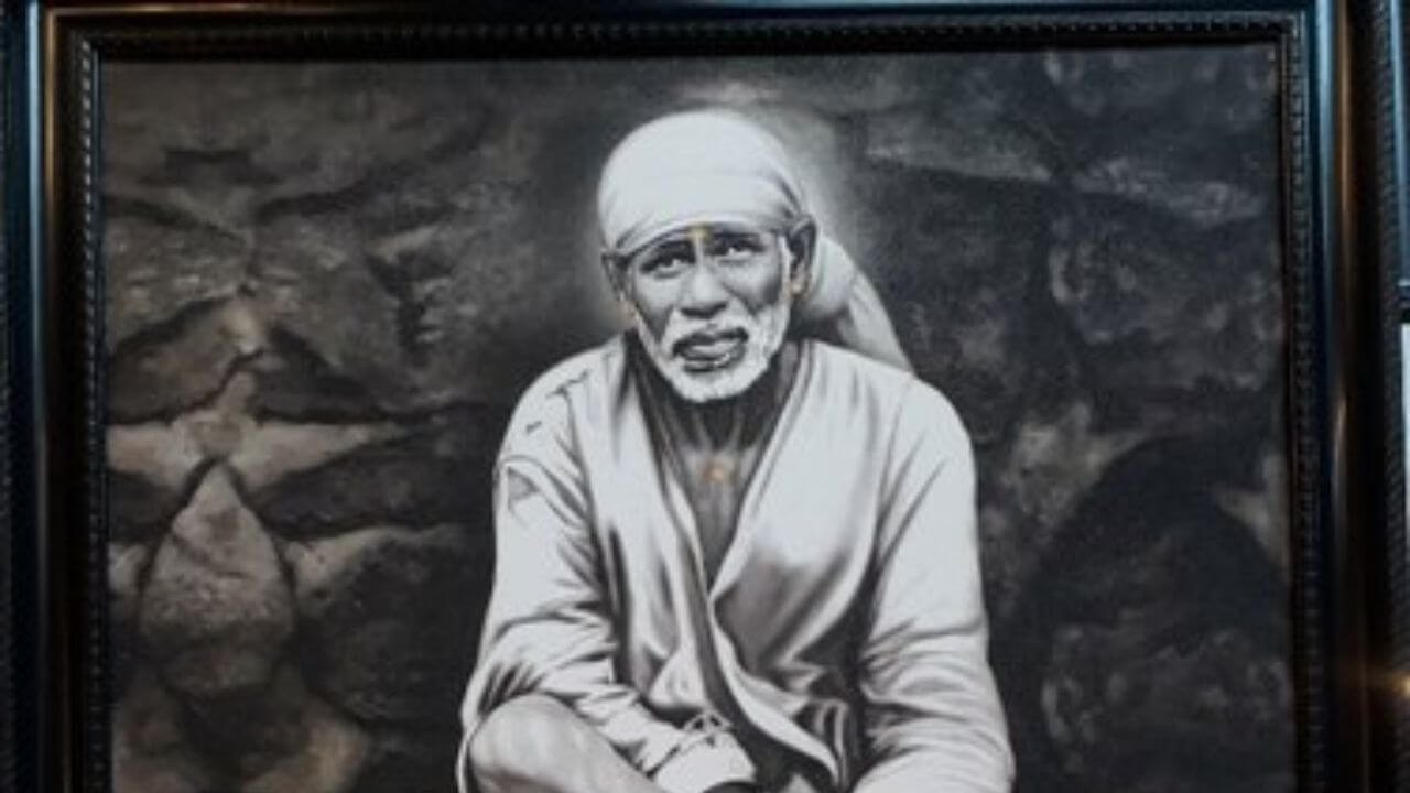 Sai baba photo frame